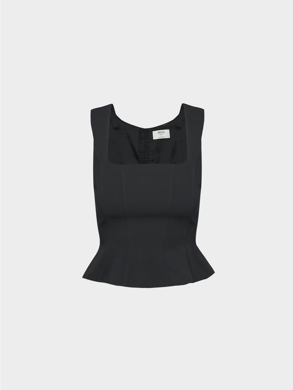 Aritzia Rhodora Bustier - Crepette™ - Black - Size S